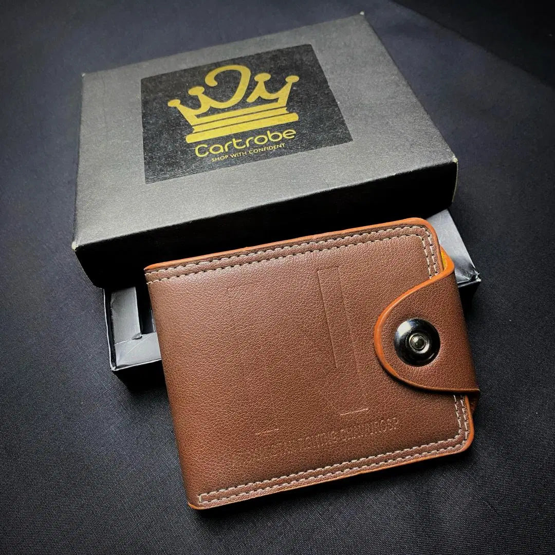 Men's PU Leather Wallet with 6 Card Holder