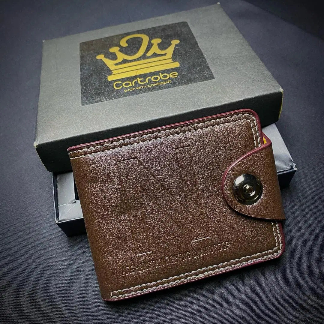 Men's PU Leather Wallet with 6 Card Holder