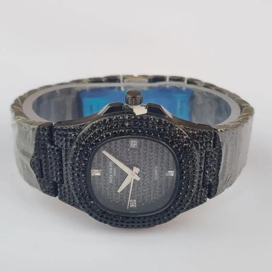 Midnight Elegance Textured Watch