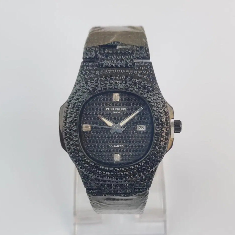 Midnight Elegance Textured Watch